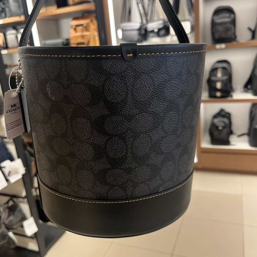 Coach Halloween Black Cat Bucket Bag - Picture 2 of 4